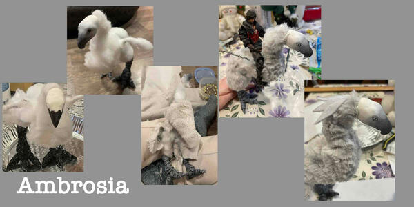 a collection of progress shots of a custom figure of Ambrosia from final fantasy 16 pt2 of 3